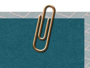 Paperclip shadow placed on its own layer in PaintShop Pro